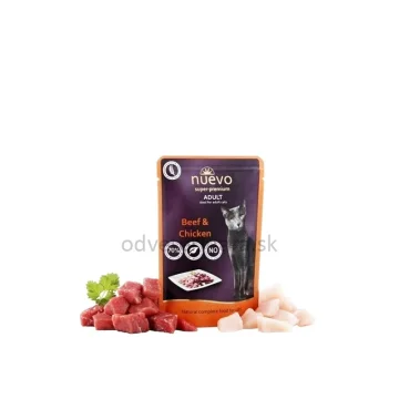 NUEVO Cat Adult Beef & Chicken kapsičky 16 x 85 g NUEVO - 1
