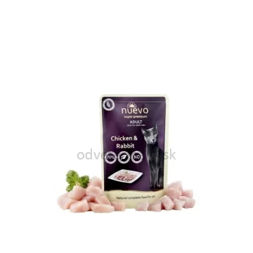 NUEVO Cat Adult Chicken & Rabbit - kapsičky 16 x 85 g  - 1