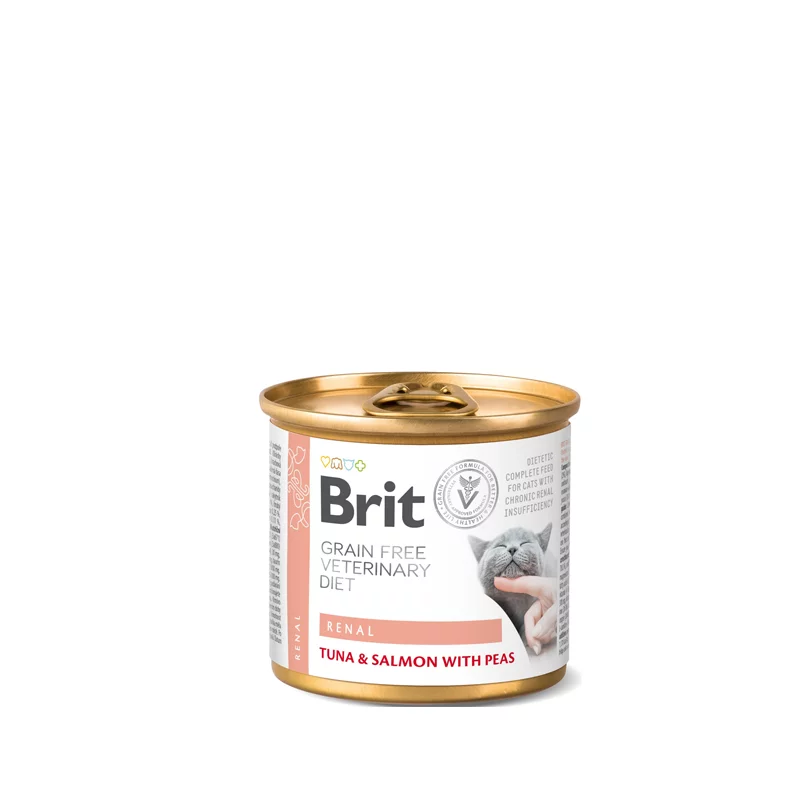 Brit Veterinary Diets GF cat Renal 200 g konzerva Brit - 1