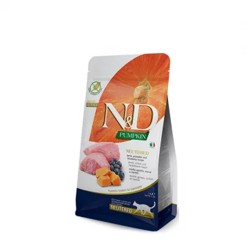 Farmina N&D cat PUMPKIN (GF) adult, neutered, lamb & blueberry 1,5 kg Farmina - 1